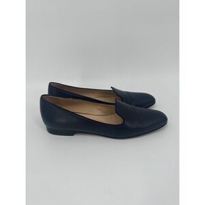 LAFAYETTE 148 NEW YORK Navy Leather Loafers Women US Size 8